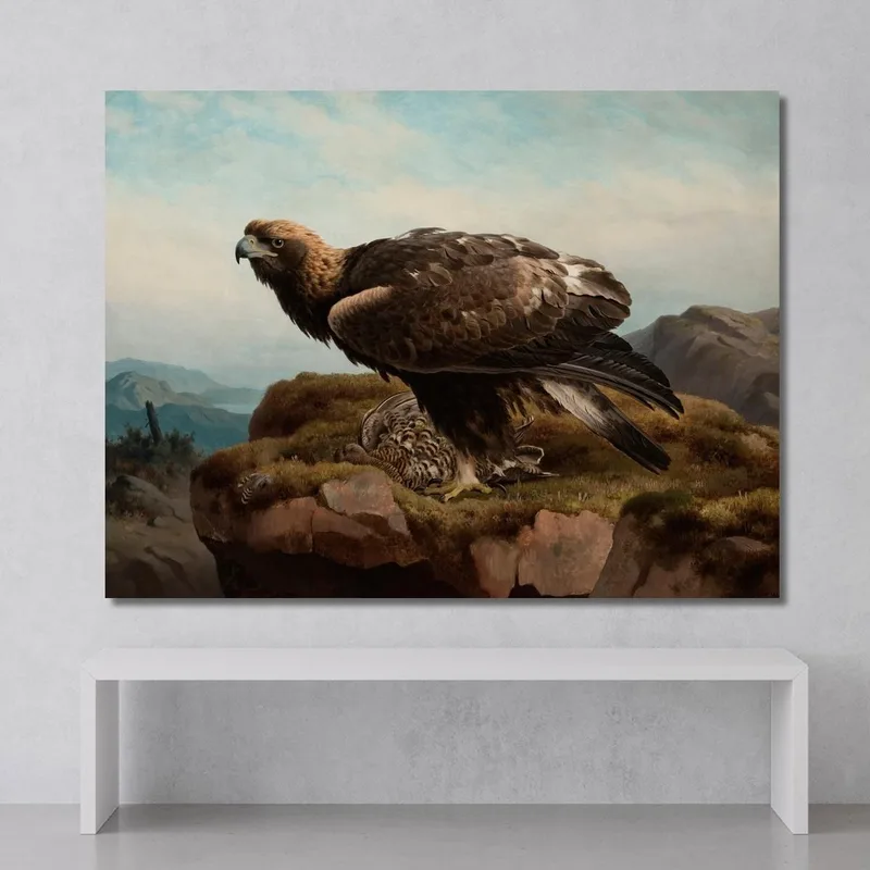 Steinadler An Einer Klippe Ferdinand von Wright