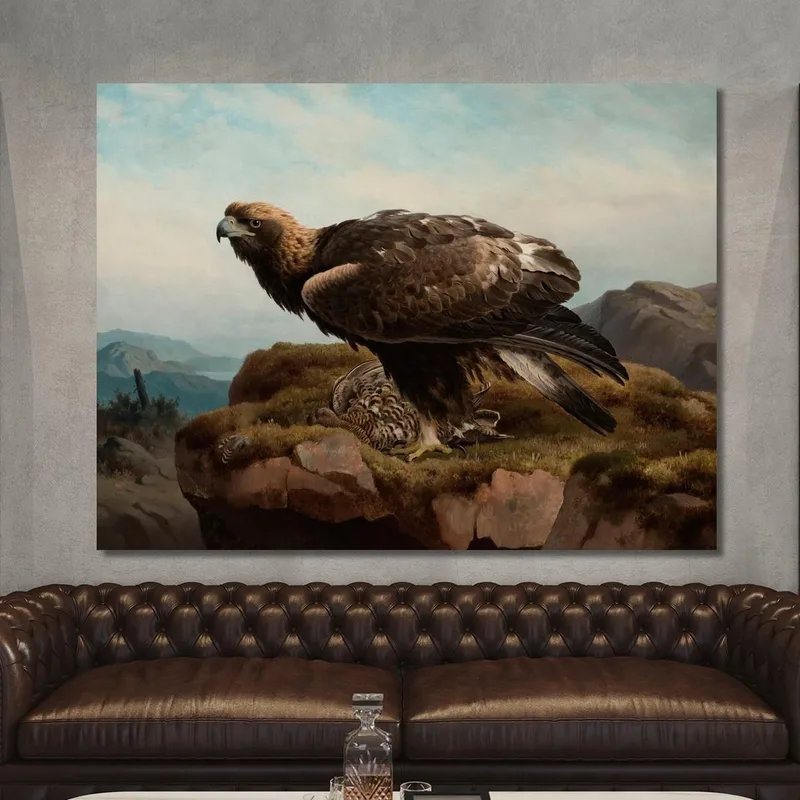 Steinadler An Einer Klippe Ferdinand von Wright