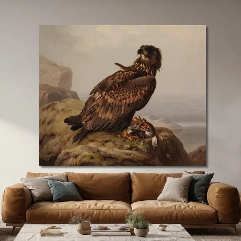 White-Tailed Eagle With Its Prey Ferdinand von Wright