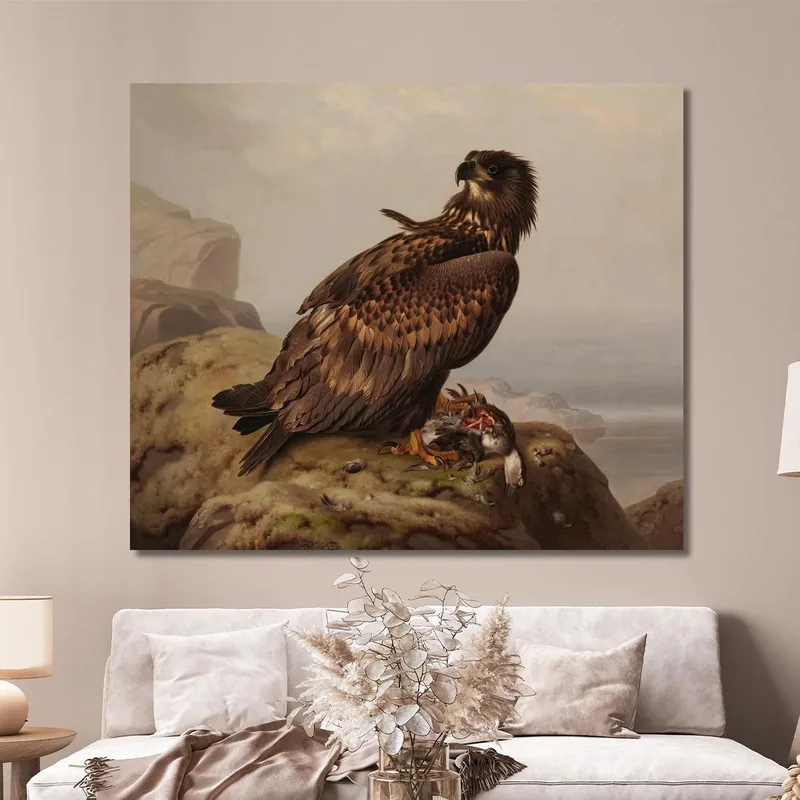 White-Tailed Eagle With Its Prey Ferdinand von Wright