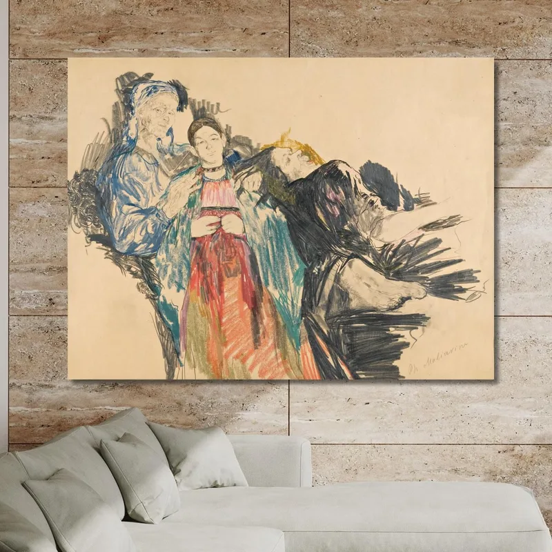 Family Portrait Filipp Malyavin