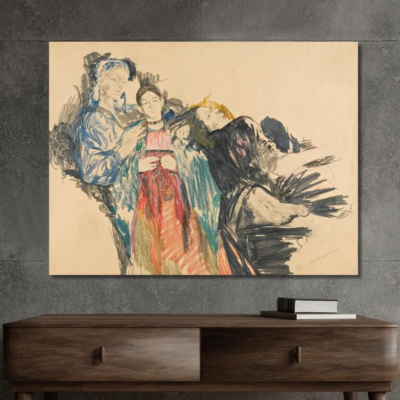 Family Portrait Filipp Malyavin