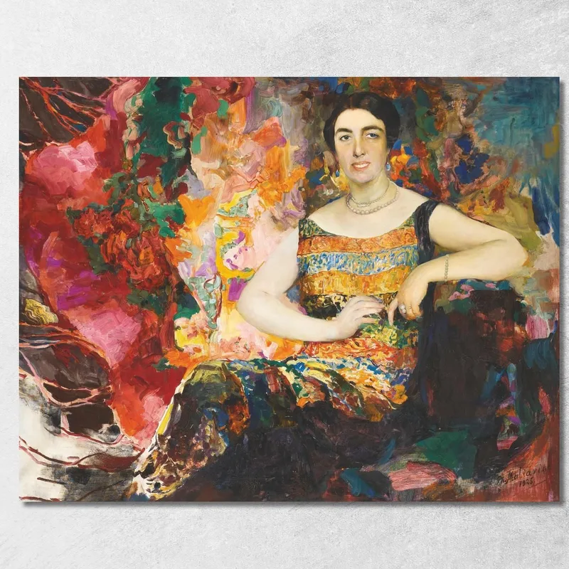 Retrato De Una Dama Filipp Malyavin cuadro en lienzo