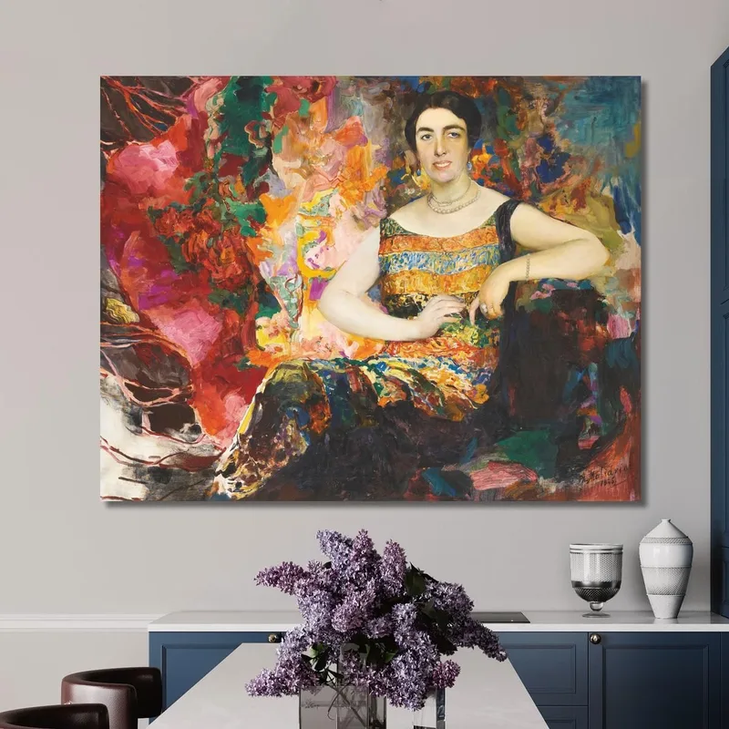 Portrait D'Une Dame Filipp Malyavin