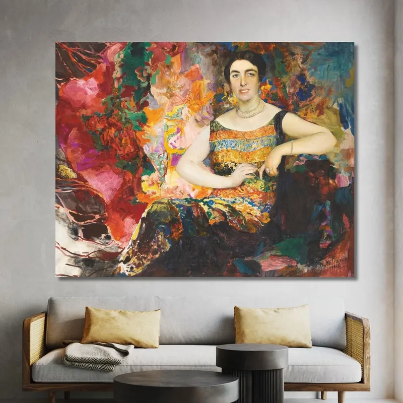 Portrait D'Une Dame Filipp Malyavin