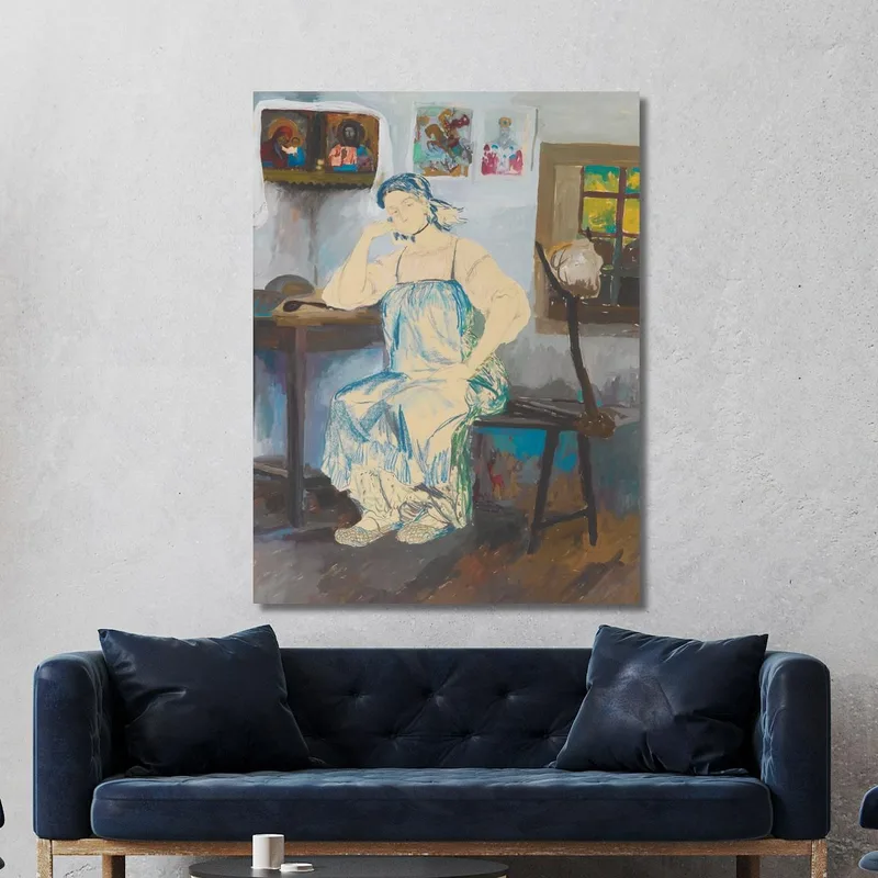 Donna Seduta In Un Interno Filipp Malyavin