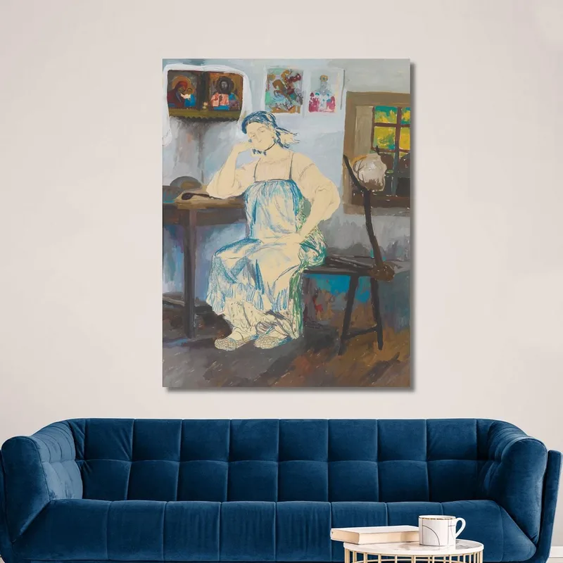 Donna Seduta In Un Interno Filipp Malyavin