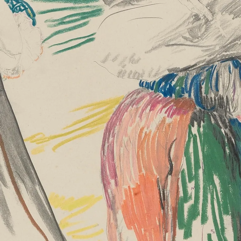 Skizze Von Figuren In Einer Landschaft Filipp Malyavin