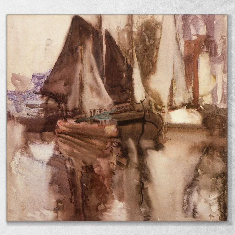 Un Canale Olandese Frances Hodgkins quadro stampa su tela