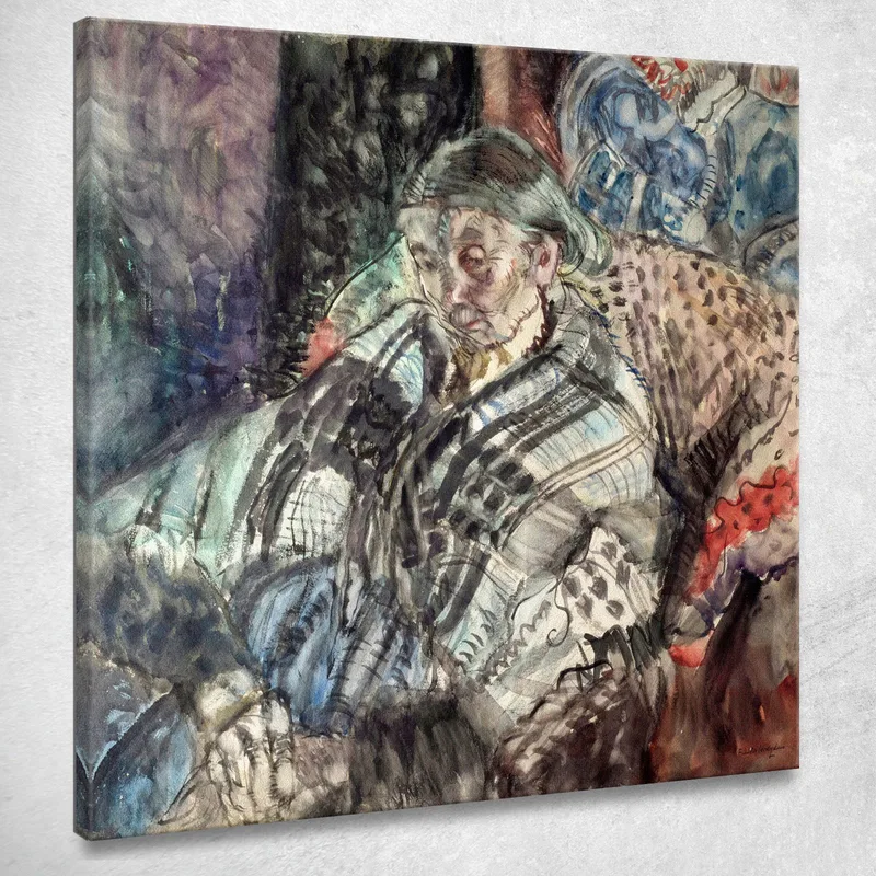 Contadino Bretone Frances Hodgkins quadro stampa su tela