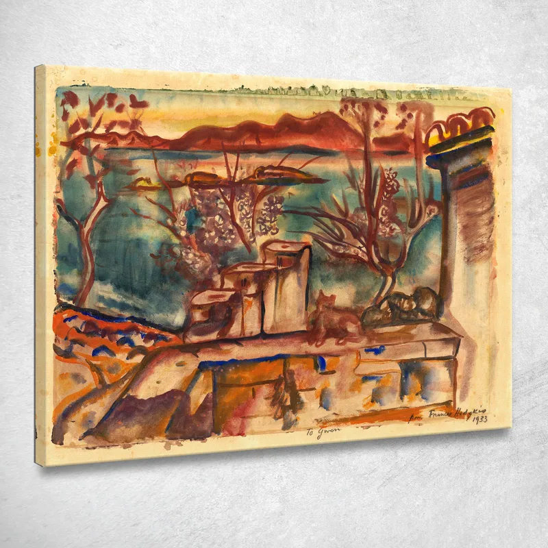 Ibiza Isole Baleari Frances Hodgkins quadro stampa su tela
