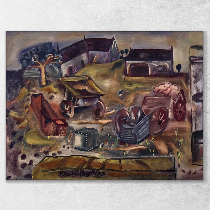 Fattoria Di Cava Wiltshire Frances Hodgkins quadro stampa su tela