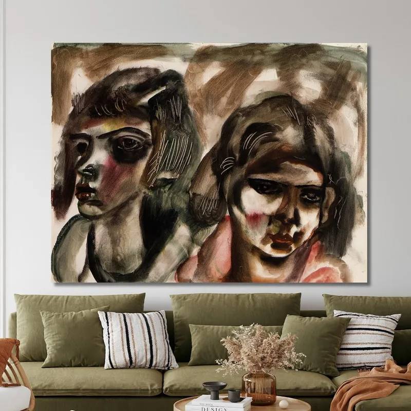 Deux Têtes Frances Hodgkins