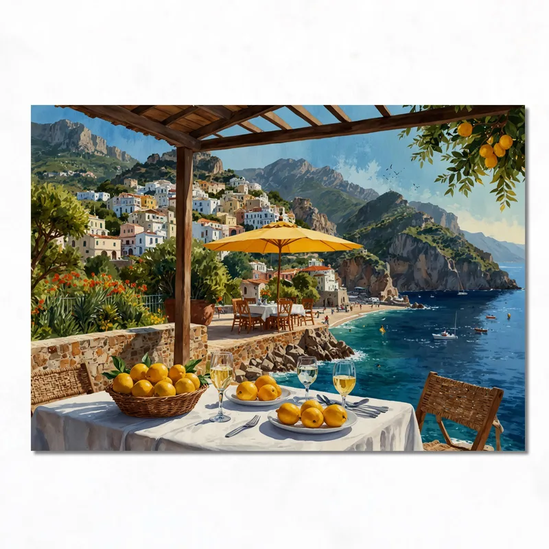 Stampa su canvas vista di un limone costiero