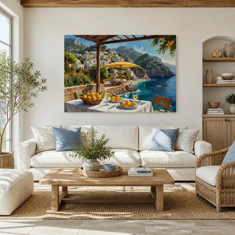 Stampa su canvas vista di un limone costiero