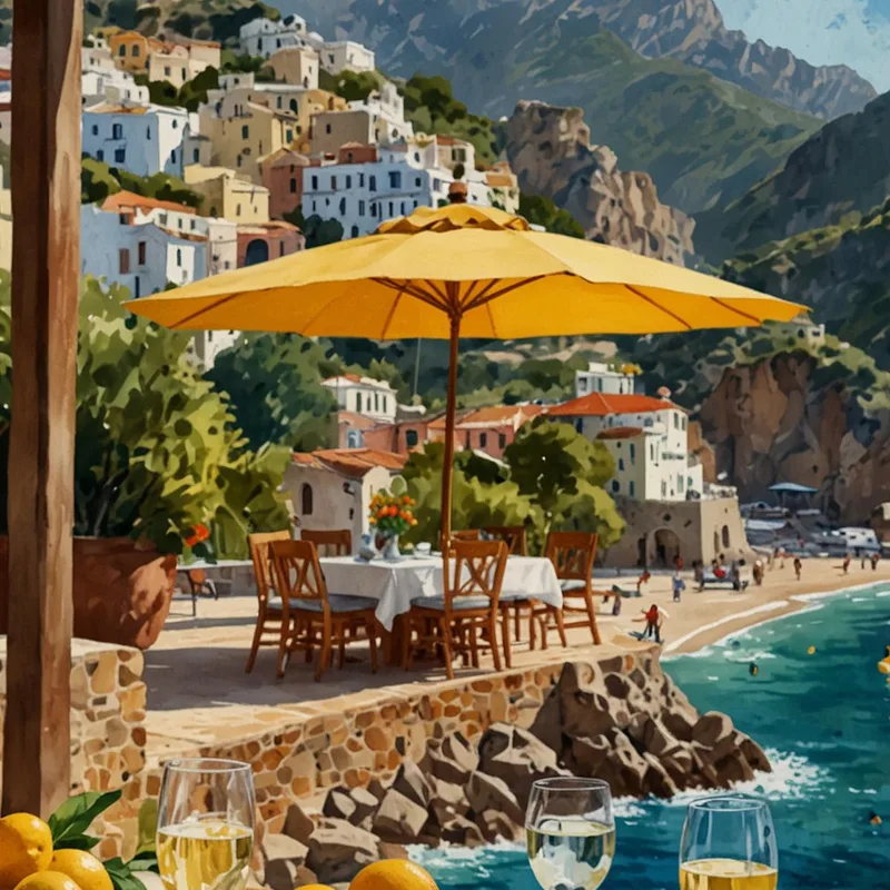 Stampa su canvas vista di un limone costiero