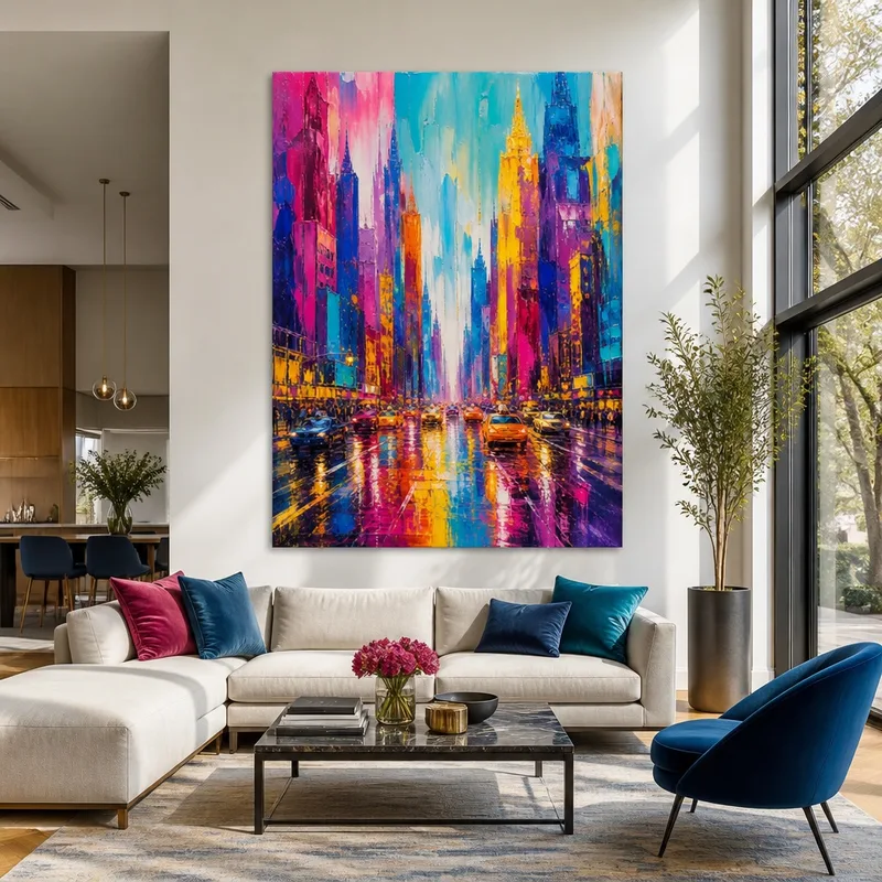 Canvas art print manhattan cityscape