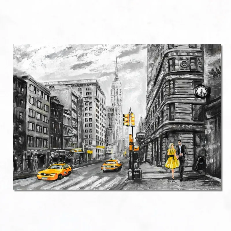 Escena de calle de Nueva York cuadro moderno