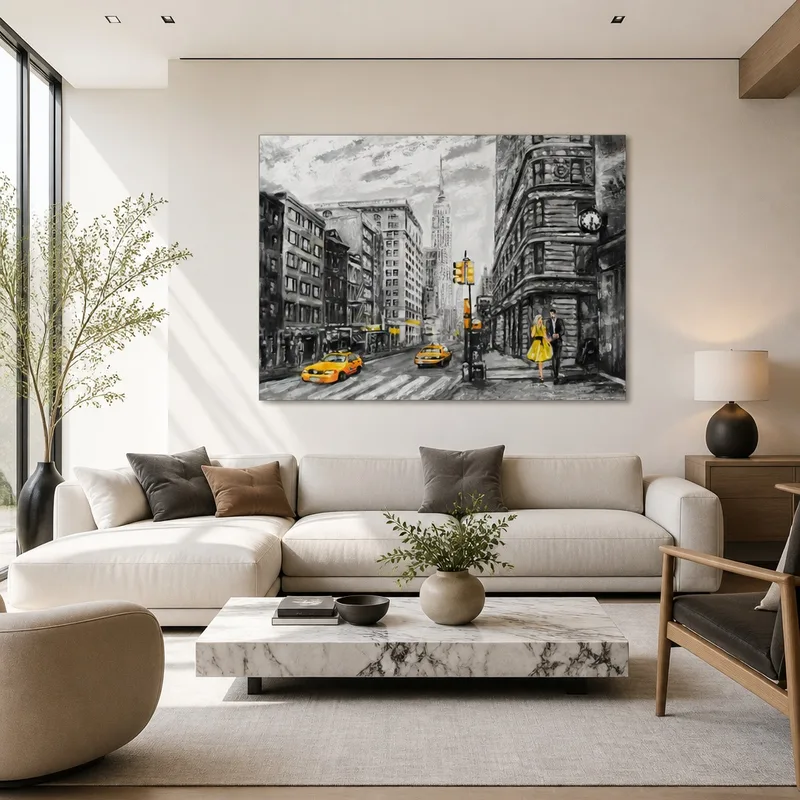 Escena de calle de Nueva York cuadro moderno