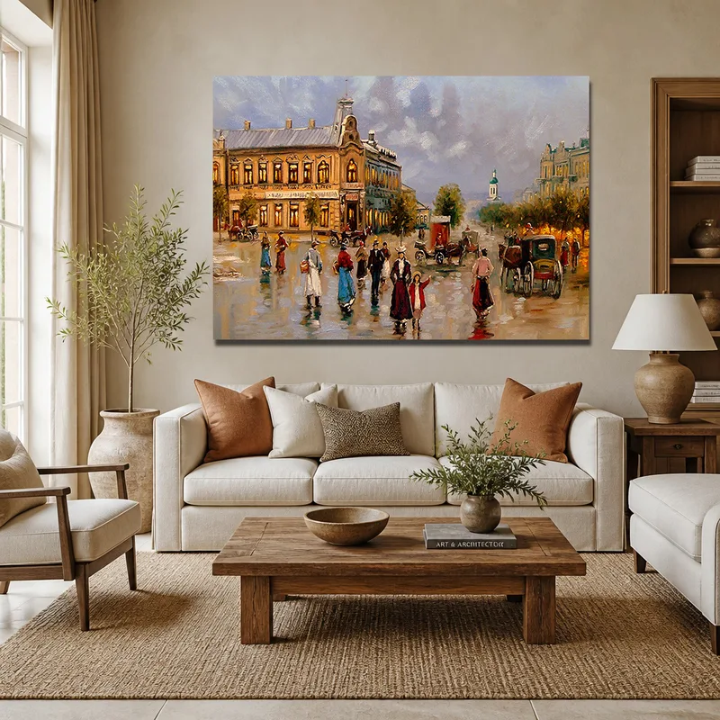 Kunstdruck urbane straßenszene
