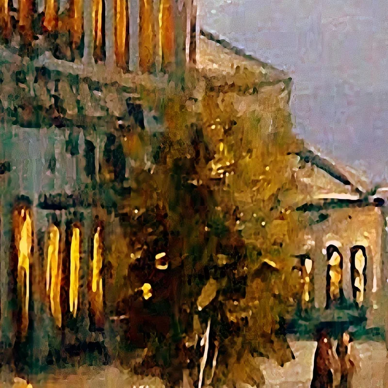 Kunstdruck urbane straßenszene