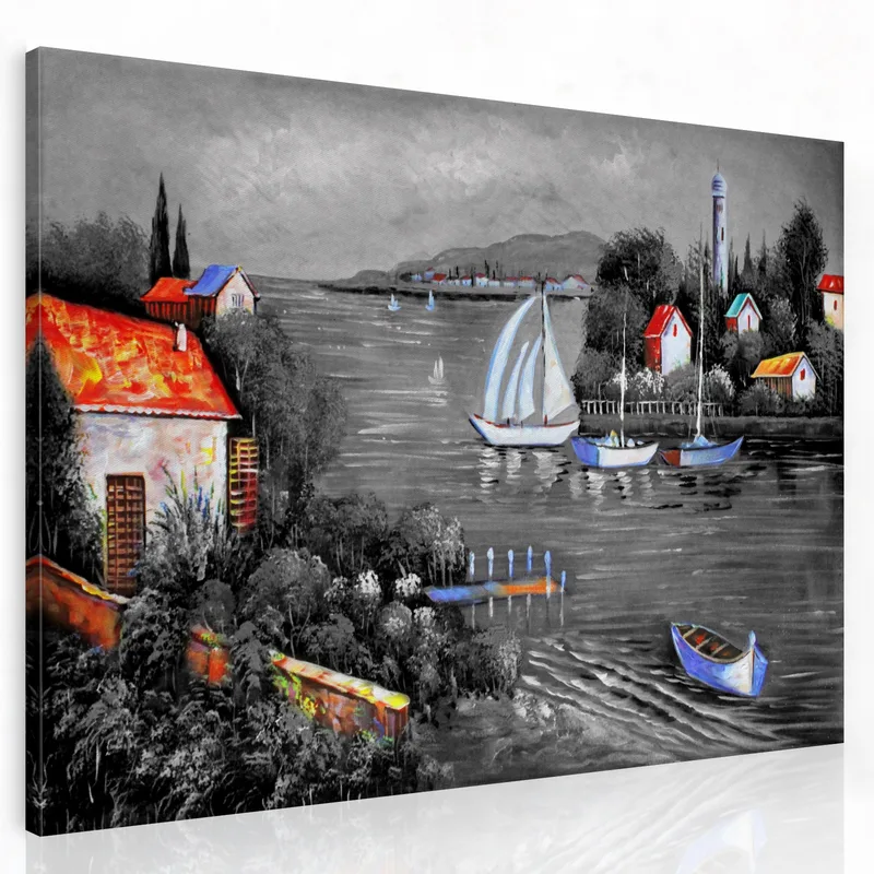 Velieri su Acque Sereni quadro moderno su tela