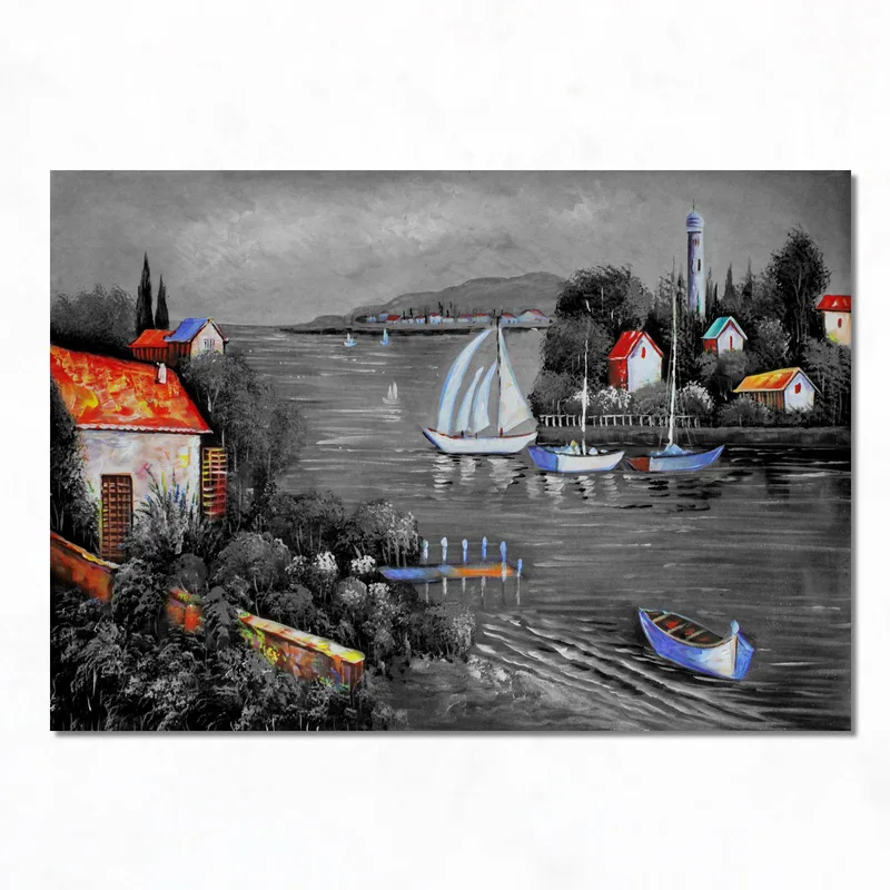 Velieri su Acque Sereni quadro moderno su tela