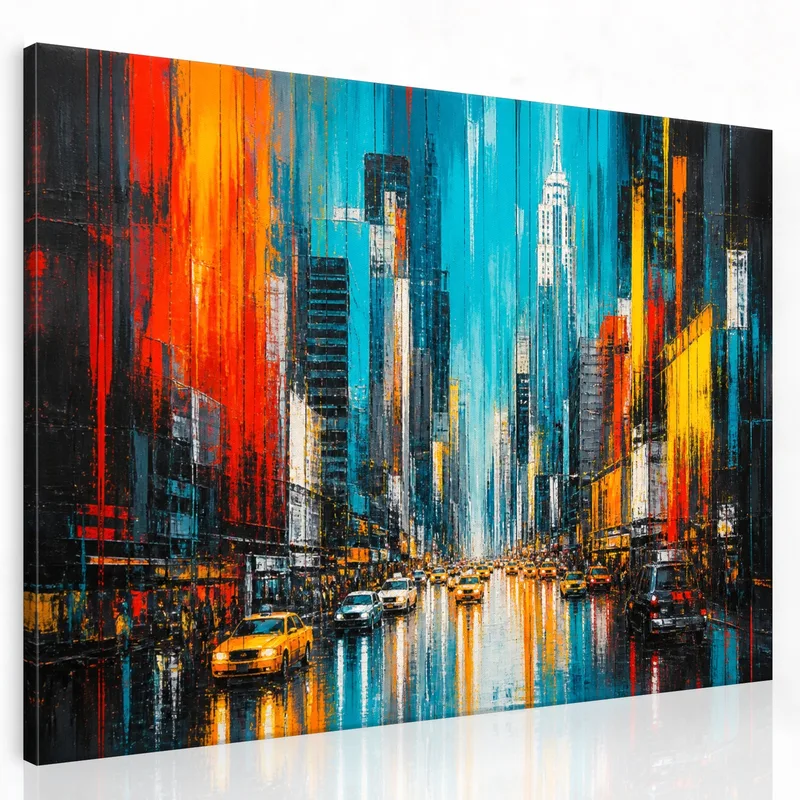 Stampa su canvas paesaggio urbano di new york