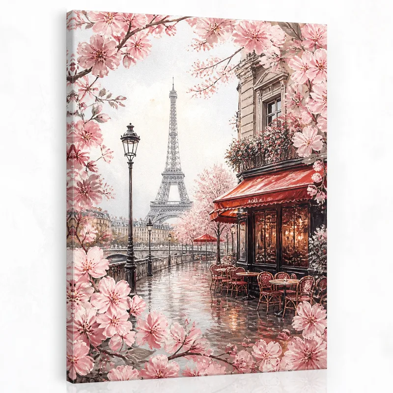 Quadro su tela fiori di primavera parigini