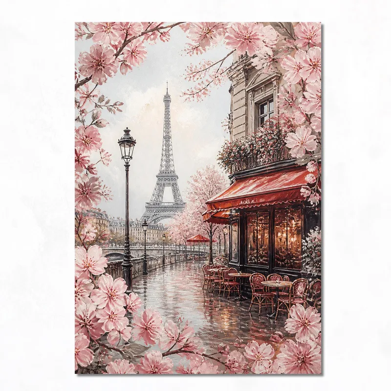 Quadro su tela fiori di primavera parigini