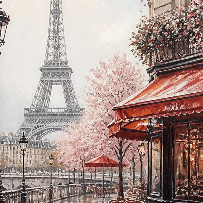 Quadro su tela fiori di primavera parigini