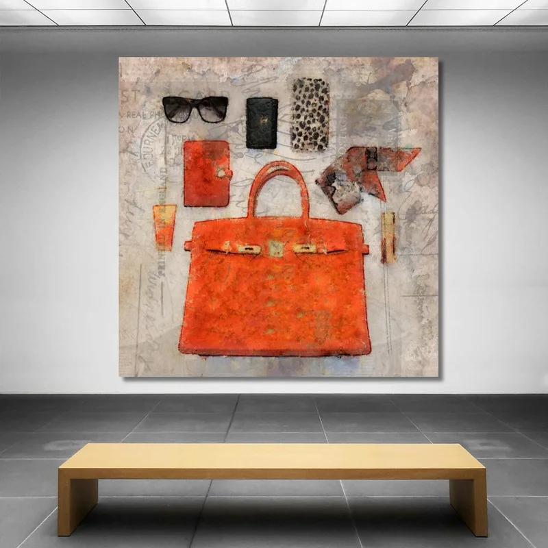Damen-Accessoire-Rahmen Mit Hermès-Tasche Fashion