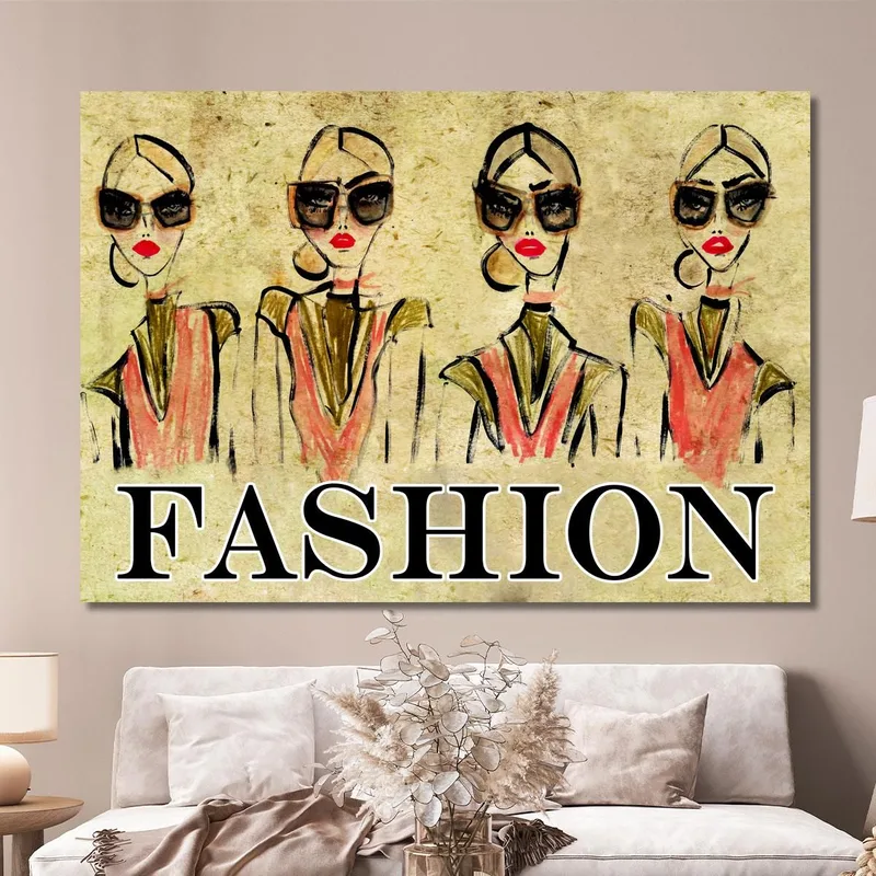 Mode-Skizzen-Rahmen Illustriert Mit Frauen Und Sonnenbrillen Fashion