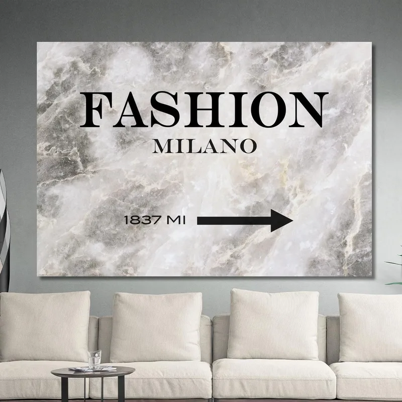 Tableau De Mode En Marbre De Milan Fashion