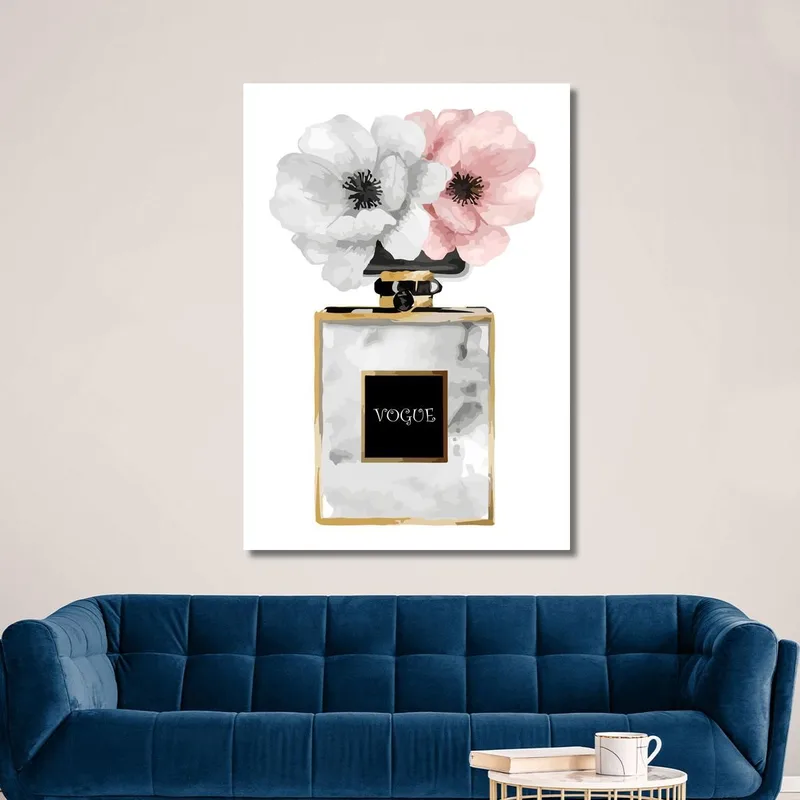 Quadro Profumo Con Fiori Pastello Anemoni Fashion