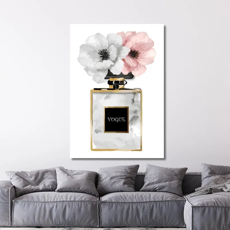 Quadro Profumo Con Fiori Pastello Anemoni Fashion