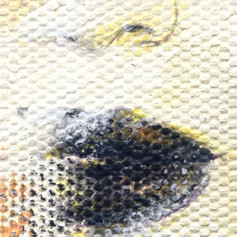 Quadro Ritratto Astratto Donna Colori Caldi Fashion