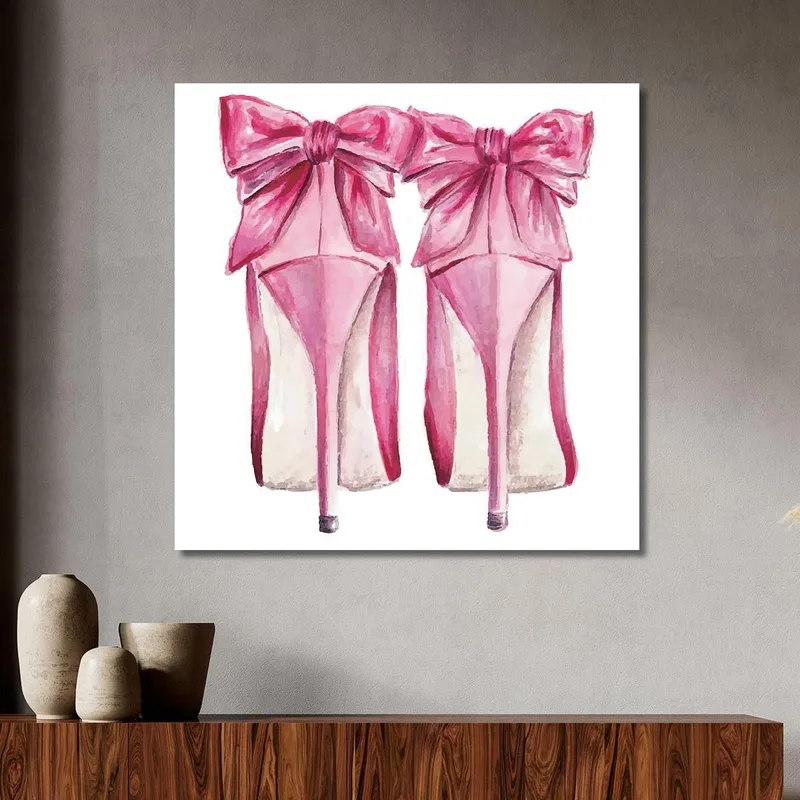 Imagen De Zapatos Con Lazo Rosa Fashion