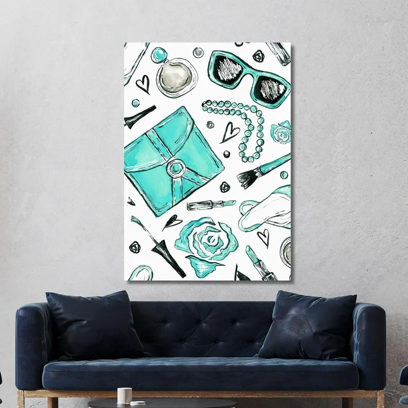 Tableau D'Accessoires Vintage Tiffany Turquoise Fashion