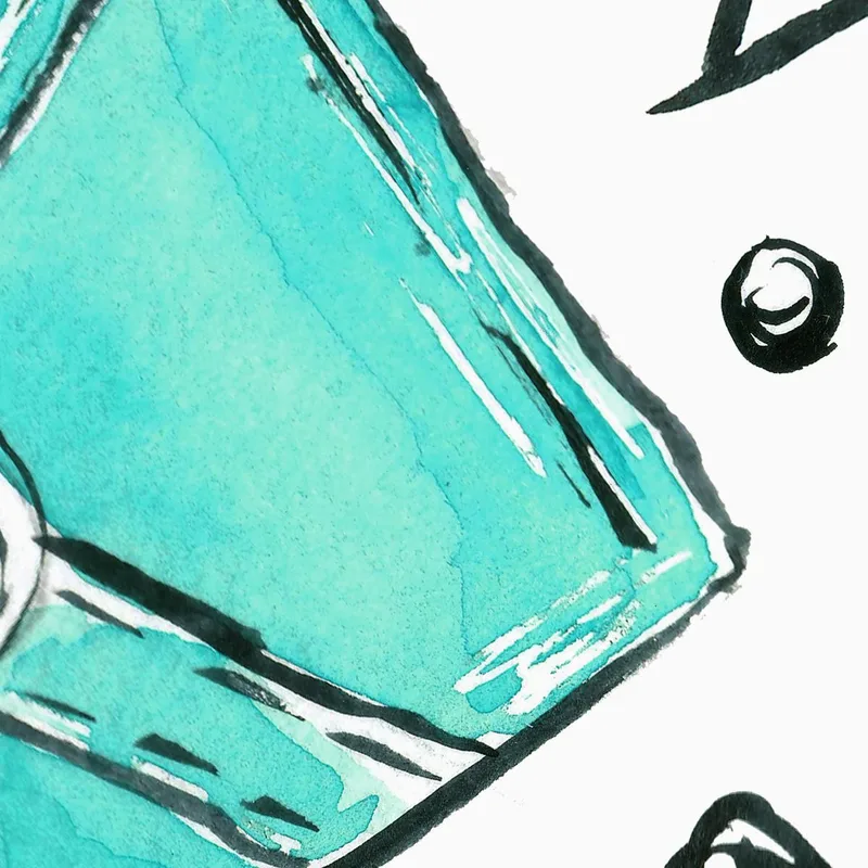 Tableau D'Accessoires Vintage Tiffany Turquoise Fashion