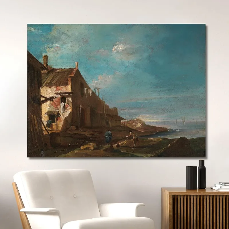 Un Capriccio Architettonico Costiero Francesco Guardi