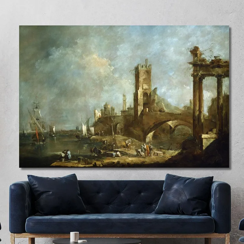 Capriccio Di Un Porto Francesco Guardi