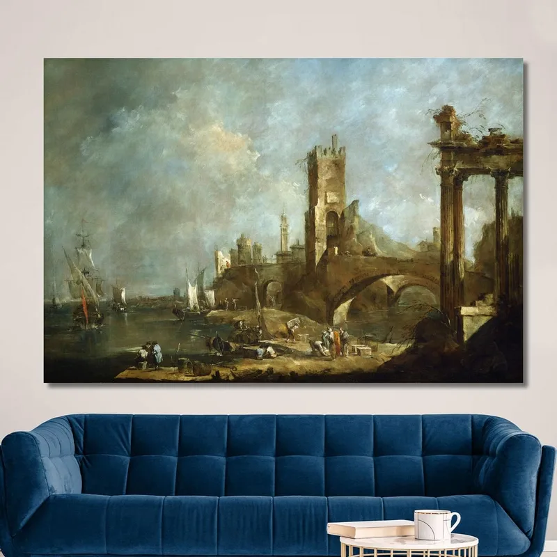 Capriccio Di Un Porto Francesco Guardi