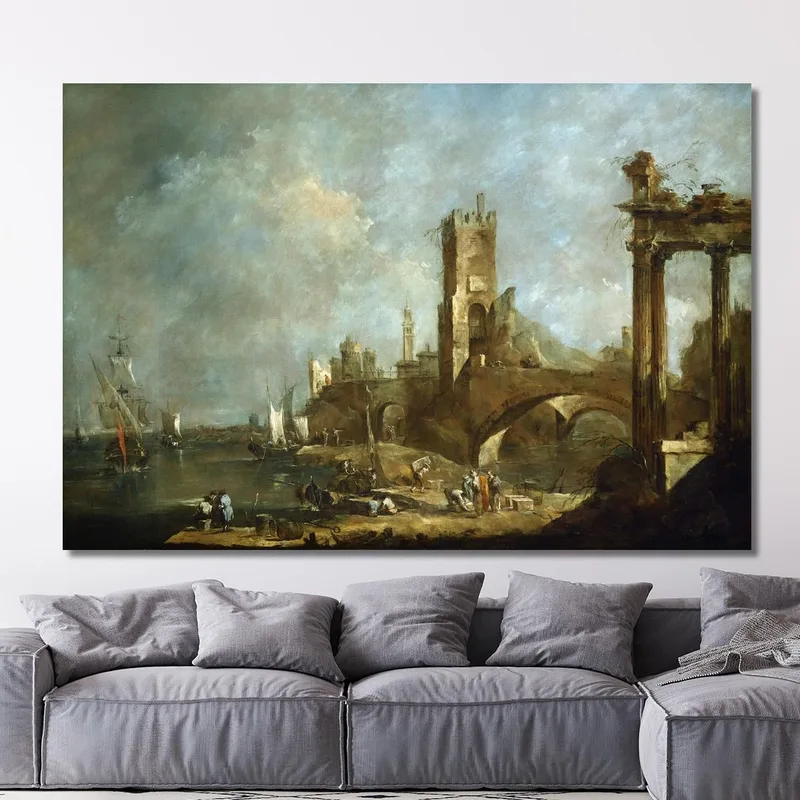 Capriccio Di Un Porto Francesco Guardi