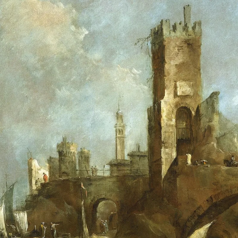 Capriccio Di Un Porto Francesco Guardi