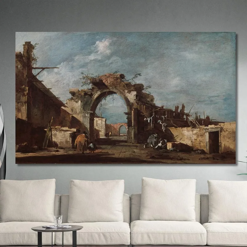 Ruined Archway Francesco Guardi