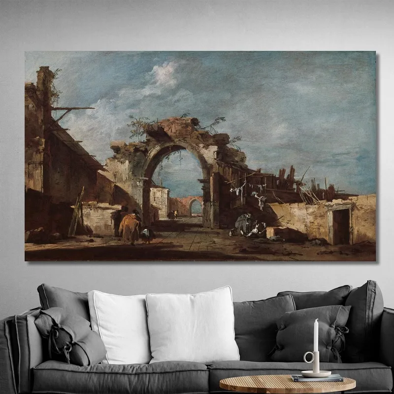 Ruined Archway Francesco Guardi
