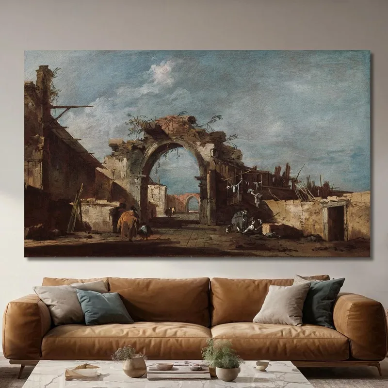 Ruined Archway Francesco Guardi