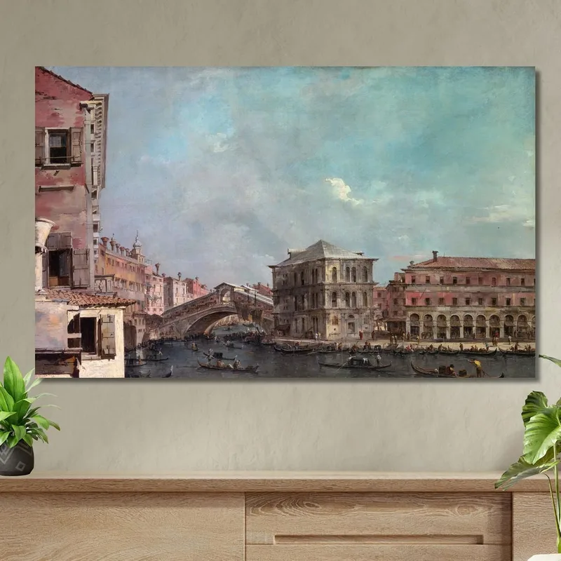 Il Canal Grande Sopra Il Rialto Francesco Guardi