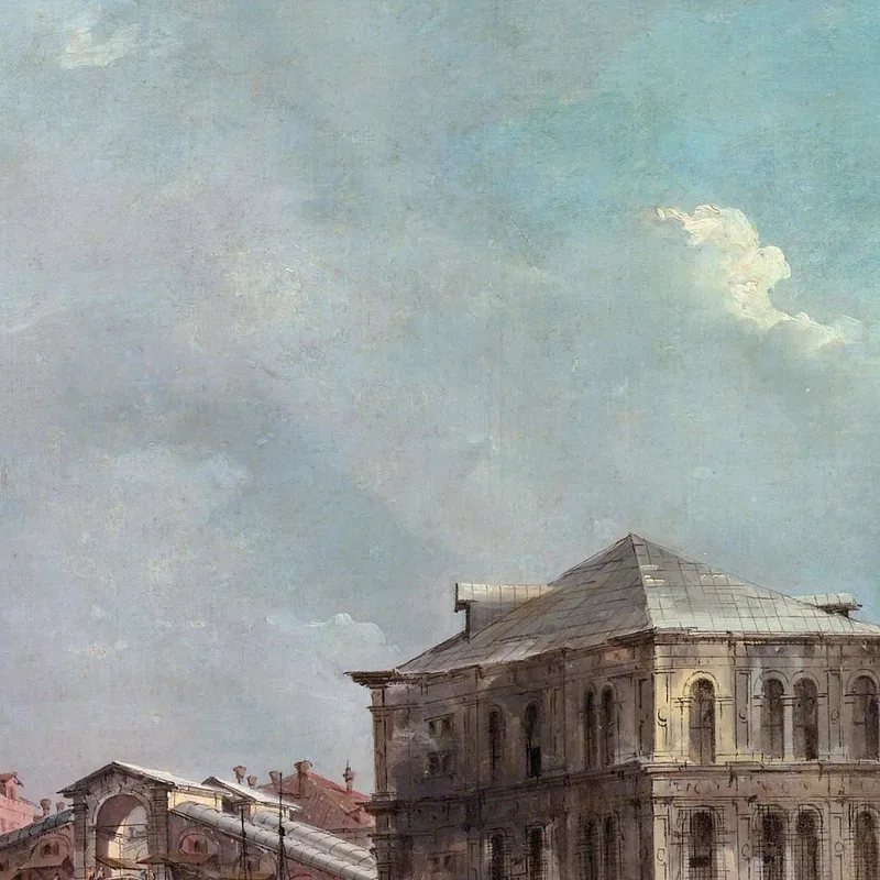 Il Canal Grande Sopra Il Rialto Francesco Guardi